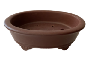 bonsai_pot_Oval_brown_20cm